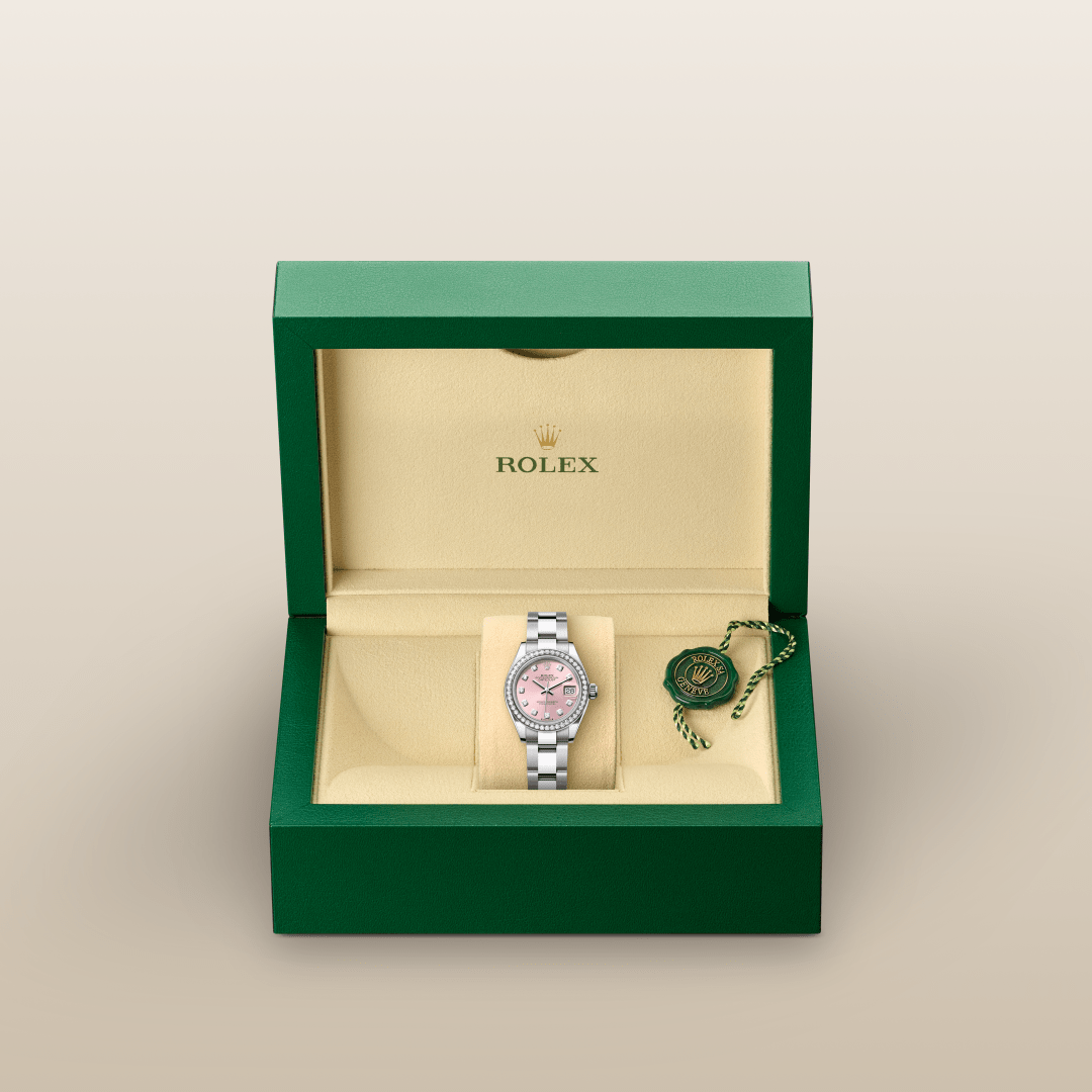 ＜非売品＞ROLEX レザー製トレイ アイボリー/ラベンダー2個セットBOX付き Rolex Lady-Datejust in Oystersteel, Oystersteel and gold